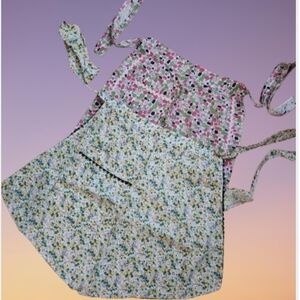 2 Aprons Vintage Girls Size M